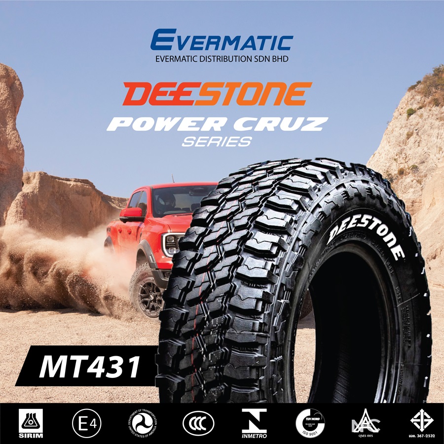 Deestone Power Cruz MT4314x4/4WD MudTerrain TyreEVERMATIC